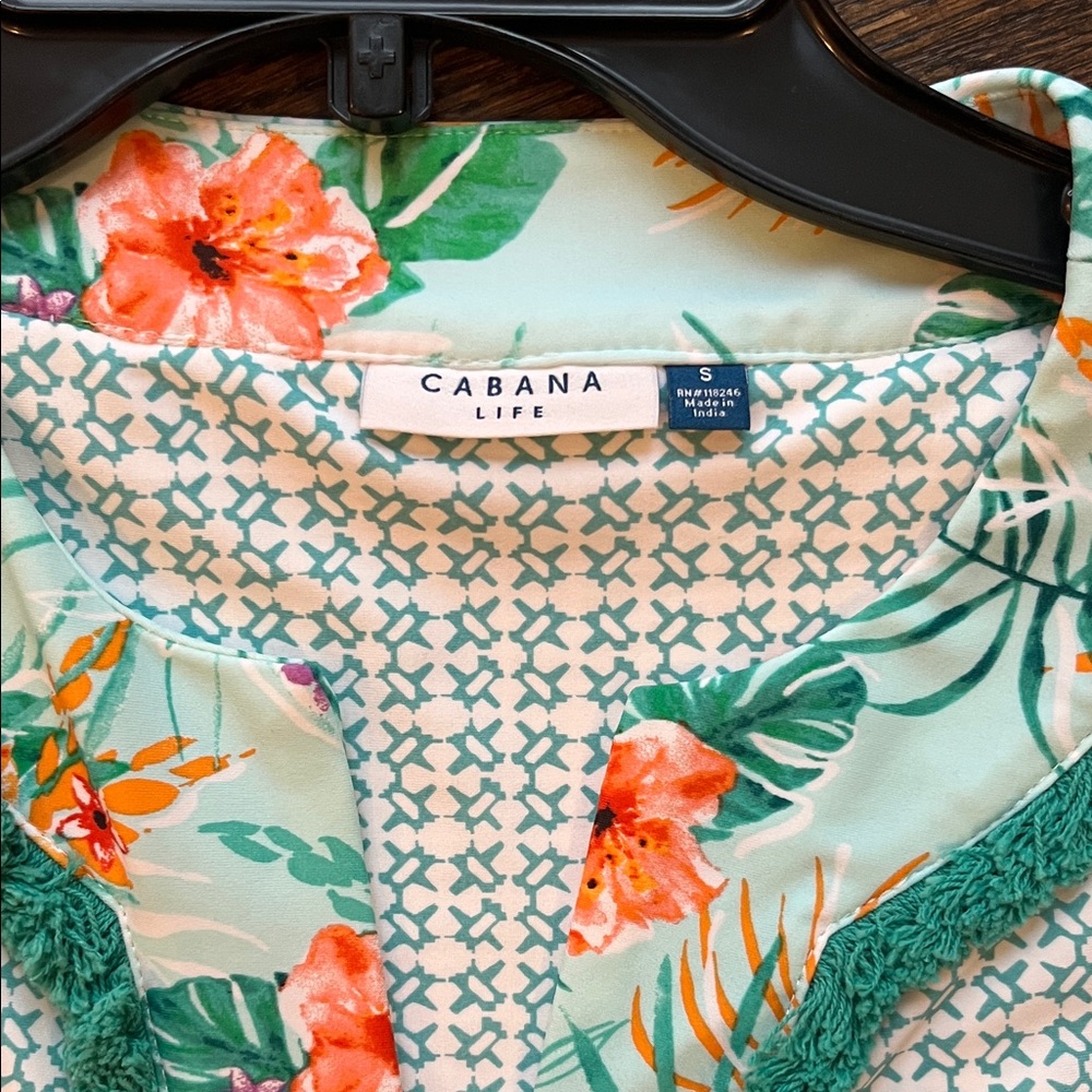 Cabana Life Small Cayman Sleeveless Fringe Tunic Dress - Picture 3 of 8